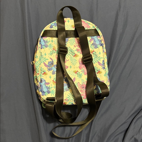 Stitch and Angel 10.5” Backpack - Pink and Blue - Picture 2 of 3